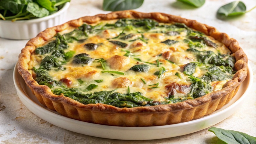 Torta de abobrinha simples assada, crocante e deliciosa, pronta para ser saboreada