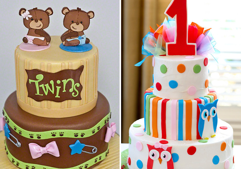 Bolo para g&ecirc;meos