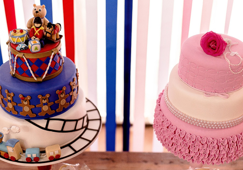 Bolo para g&ecirc;meos