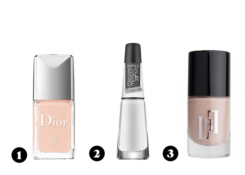 Cores de esmaltes da moda