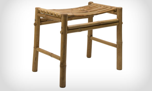 móveis e acessórios feitos com bambu