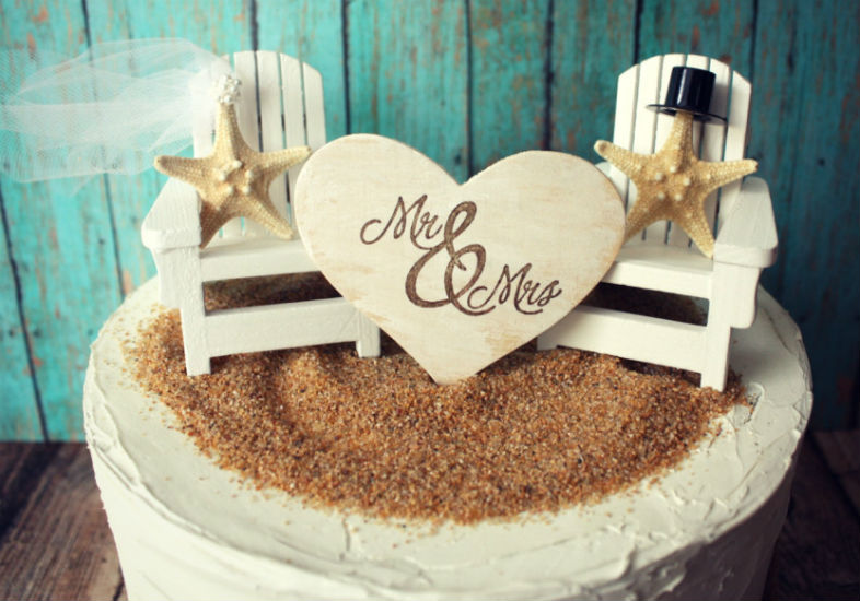 Topo de bolo de casamento