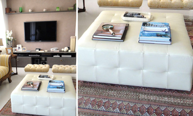 Mesa de centro e apoio para os pés Mesa de centro e apoio para os pés