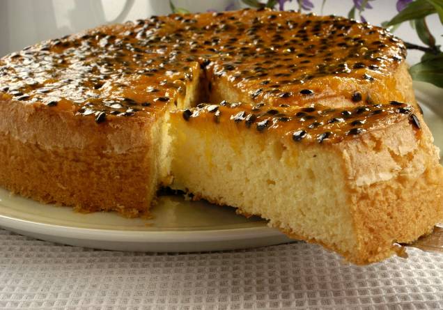 Bolo de maracujá Bolo de maracujá