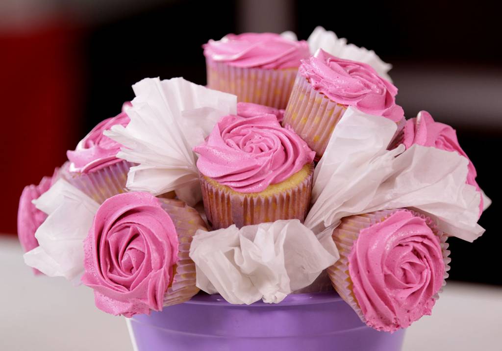 Não me dê flores: me dê um buquê de cupcakes!