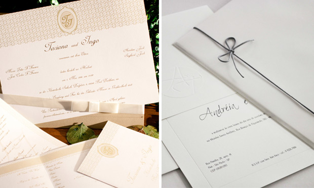 Convite de casamento clássico Convite de casamento clássico