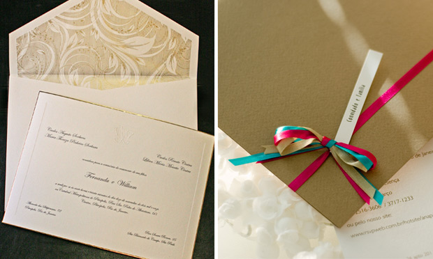 Convite de casamento com envelope diferente Convite de casamento com envelope diferente