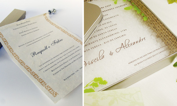 Convite de casamento criativo Convite de casamento criativo