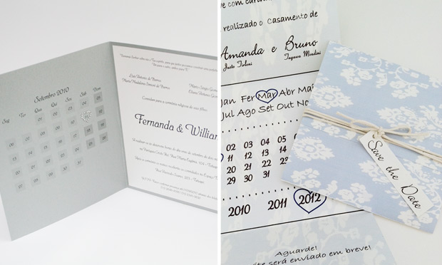 Convite de casamento Save the date