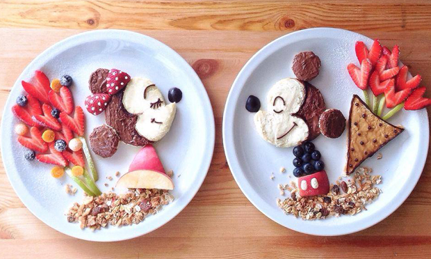 Food Art Mickey e Minnie