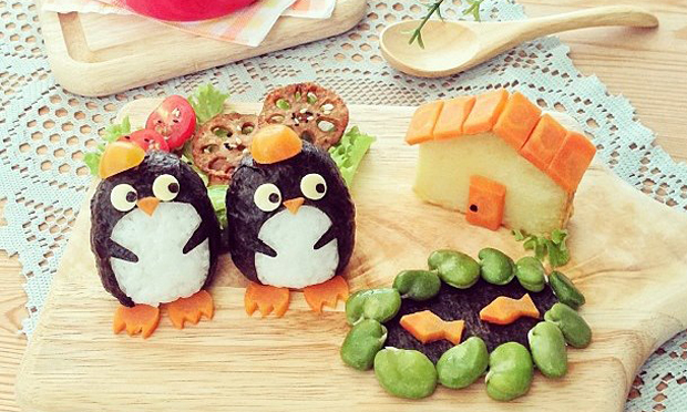 Food Art Pinguins