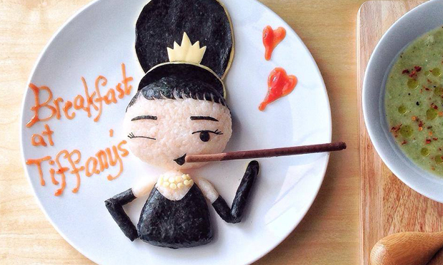 Food Art Audrey Hepburn