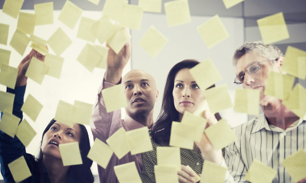 Mural de post-its