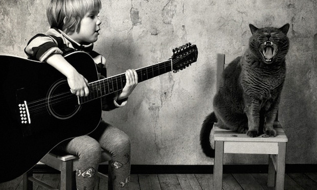 Foto da série Little Girl and Tomcat