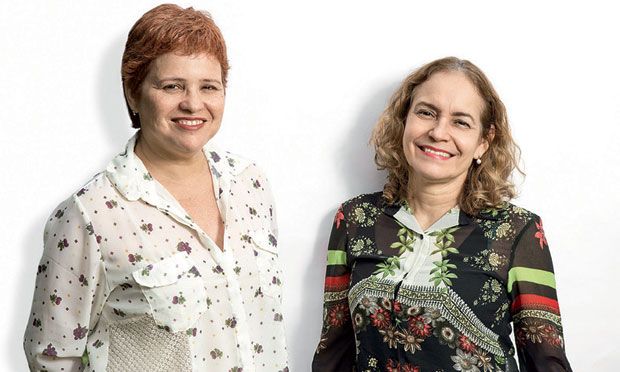 Maria Amélia Mamede e Rachel Gadelha