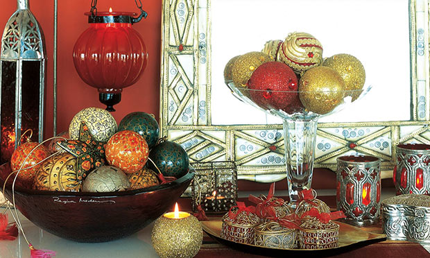 Aparador com decoração de Natal Aparador com decoração de Natal