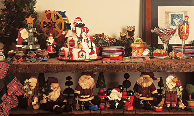 Aparador com decoração de Natal Aparador com decoração de Natal