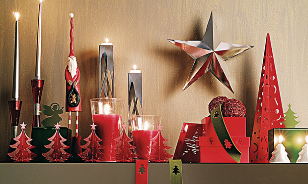 Aparador com decoração de Natal