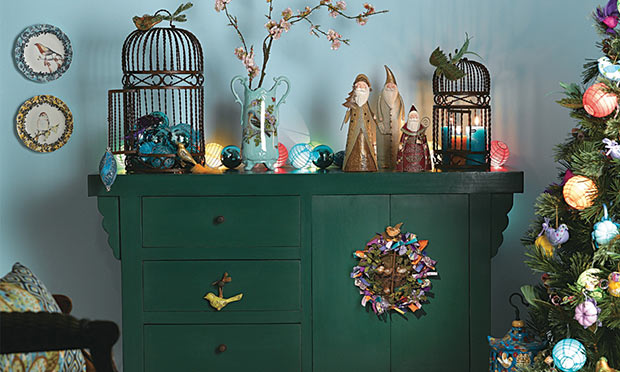 Aparador com decoração de Natal Aparador com decoração de Natal