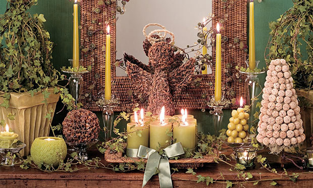 Aparador com decoração de Natal Aparador com decoração de Natal