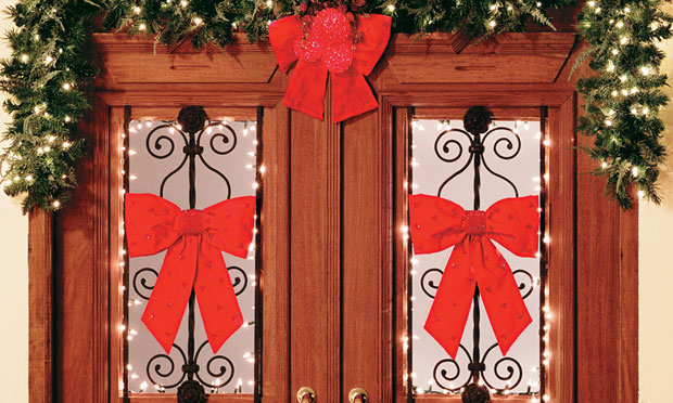 Enfeite de porta de Natal