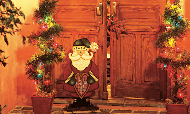 Enfeite de porta de Natal
