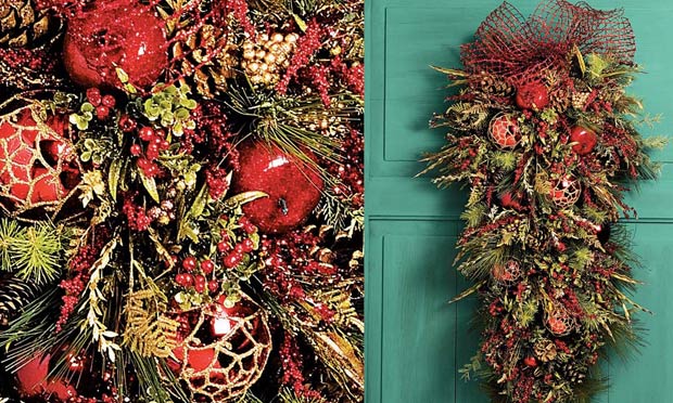 Enfeite de porta de Natal