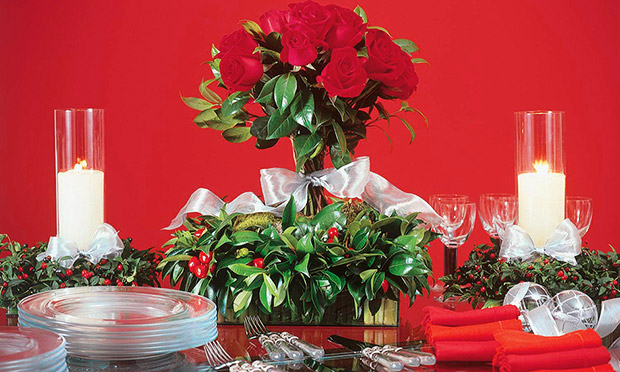 Decoração mesa de Natal Decoração mesa de Natal