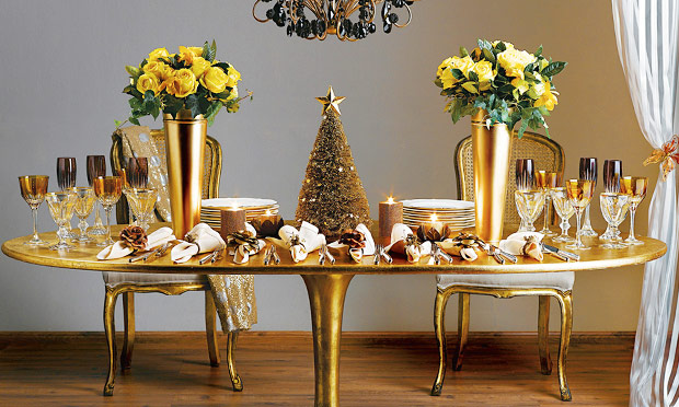 Decoração mesa de Natal Decoração mesa de Natal