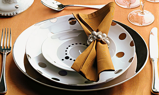 Mesa decorada para o Natal Mesa decorada para o Natal