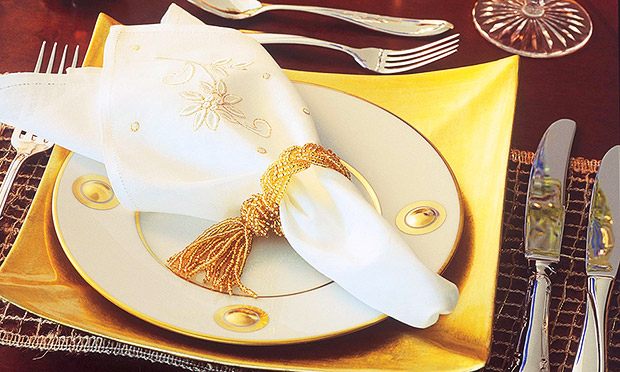 Mesa decorada para o Natal Mesa decorada para o Natal