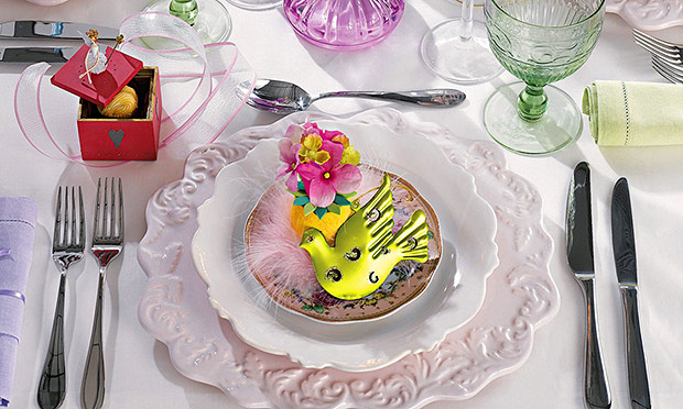 Mesa decorada para o Natal Mesa decorada para o Natal