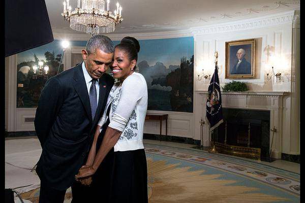 Obama e Michelle aniversário de casamento