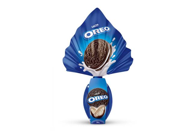 Ovo Oreo® (356g), Lacta, R$ 39,90* Ovo Oreo® (356g), Lacta, R$ 39,90*