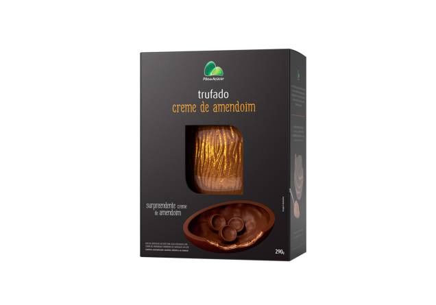 Ovo trufado com creme de amendoim (290g), Pão de Açúcar, R$ 28,99* Ovo trufado com creme de amendoim (290g), Pão de Açúcar, R$ 28,99*