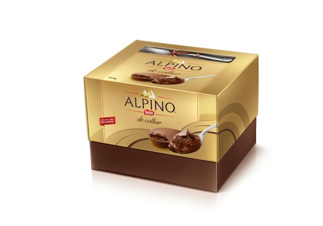 Ovo Alpino de colher (355g) de chocolate ao leite Alpino®, Nestlé, R$ 59,90*