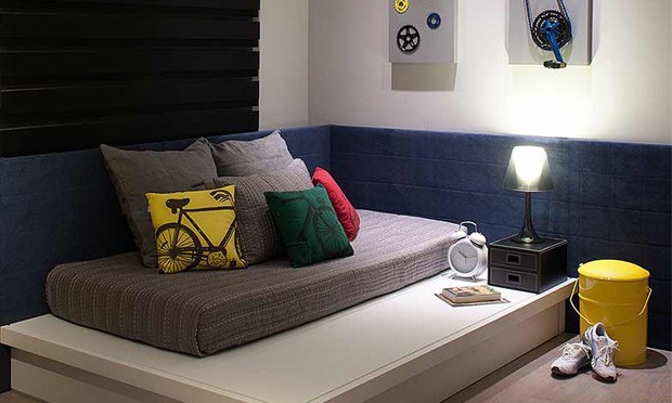 Quarto pequeno e prático Quarto pequeno e prático