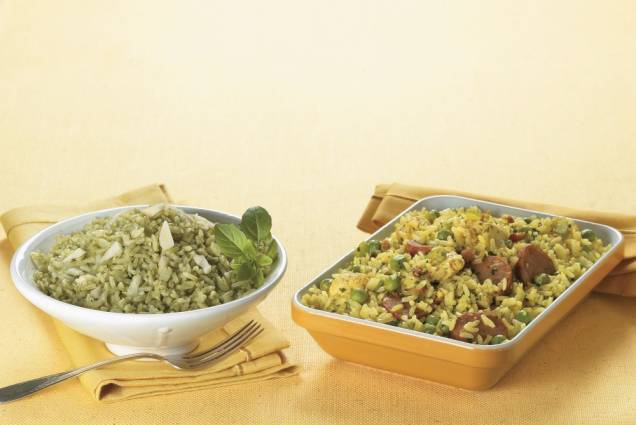Arroz ao pesto Arroz ao pesto