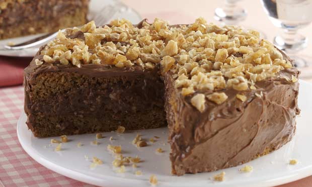 Bolo de chocolate e amendoim Bolo de chocolate e amendoim