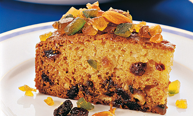 Bolo com frutas cristalizadas Bolo com frutas cristalizadas