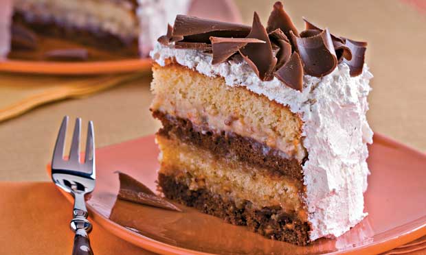 Bolo com creme crocante Bolo com creme crocante