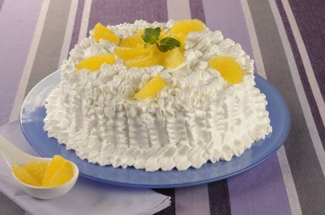 Bolo de laranja e merengue Bolo de laranja e merengue