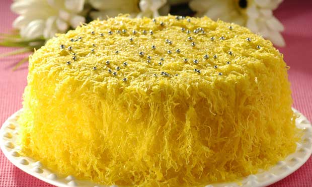 Bolo de fios de ovos Bolo de fios de ovos