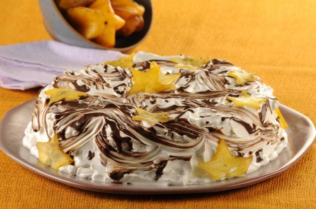 Bolo mesclado de marshmallow e chocolate Bolo mesclado de marshmallow e chocolate