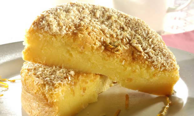 Bolo-pudim de laranja Bolo-pudim de laranja
