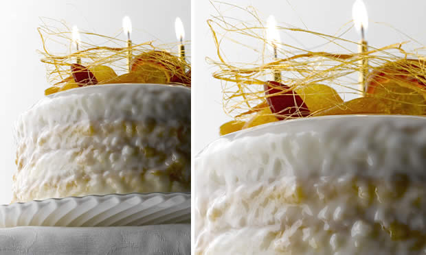 Bolo com recheio e caramelo de banana Bolo com recheio e caramelo de banana