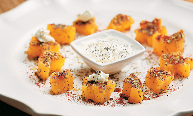 Canapé de abóbora Canapé de abóbora