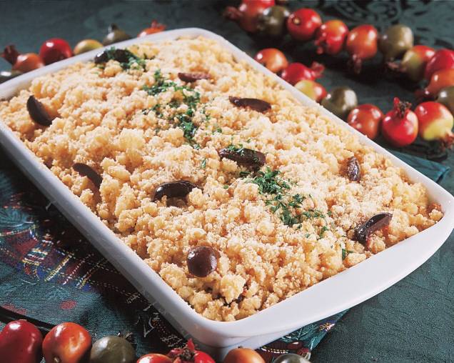 Farofa de bacalhau Farofa de bacalhau