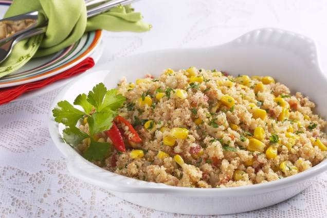 Farofa de milho com pimenta Farofa de milho com pimenta