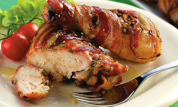 Frango com alho e bacon Frango com alho e bacon